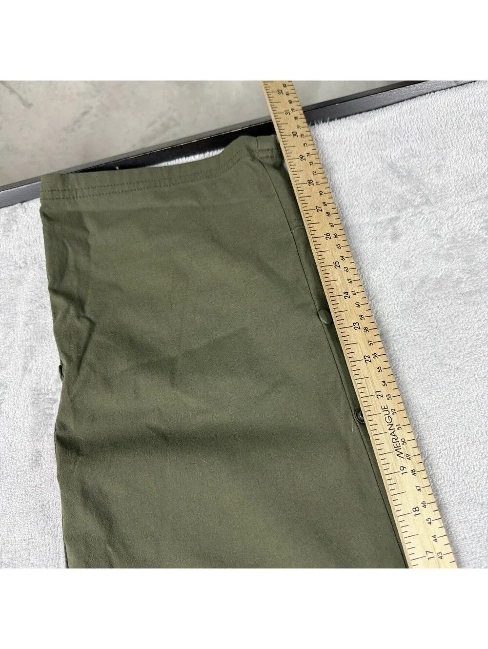 prAna Men’s Olive Rollup Cargo Hiking Pants Medium 30L Belt Hiking Gorpcore Tech